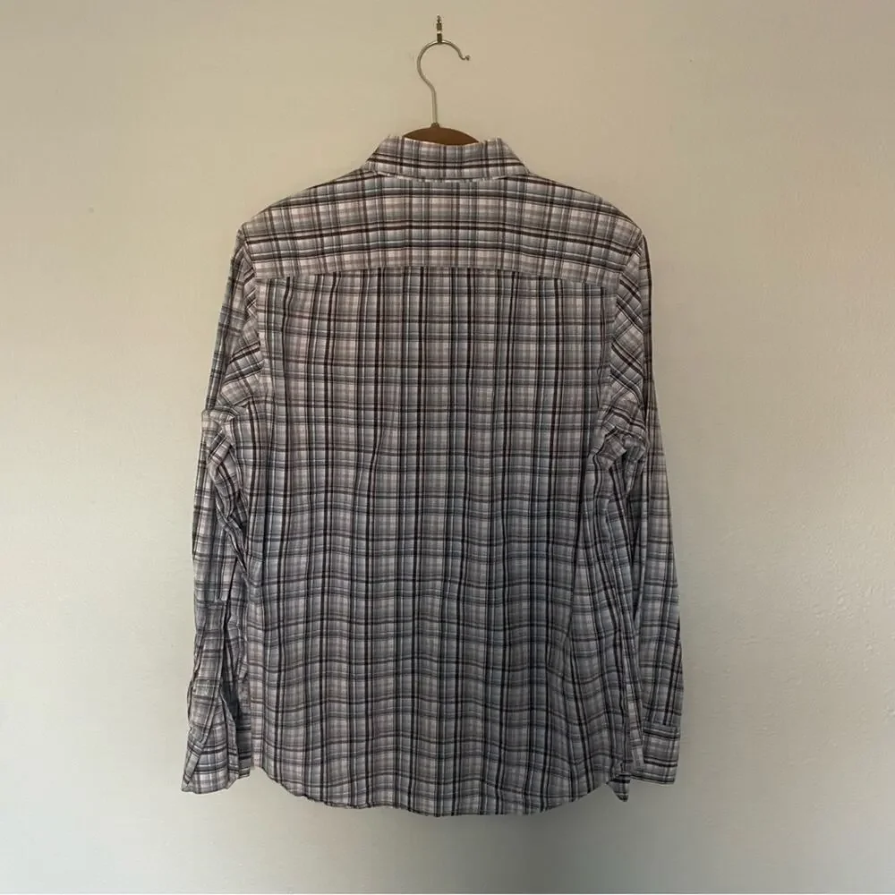 Banana Republic Plaid Button Down Cotton Shirt